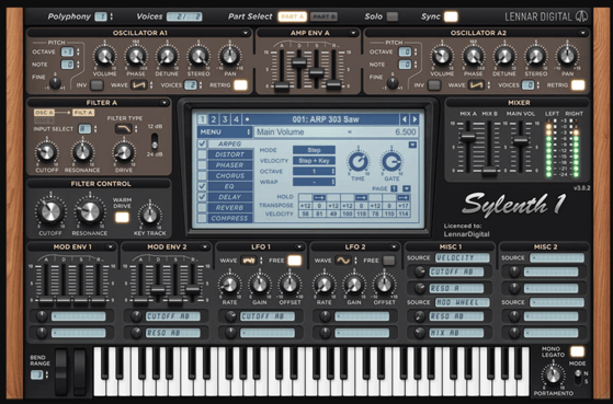 A picture of the Sylenth1 Synth